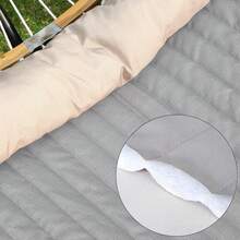SONGMICS Hammock, Quilted Double Hammock With Padded Pillow,  495 Lb Weight Capacity, Portable For Outdoor Relaxation, Garden, Patio, And Camping - D - View 6