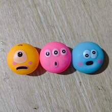 1/3pcs Pet Toy Ball, Latex Squeaky Chew Toy For Dogs & Cats, Interactive - Multicolor - View 12