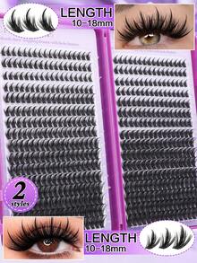 544/480/384 Clusters D‑Curl False Eyelashes, DIY Segmented Eyelashes Long‑Lasting, Full Volume And Natural.Suitable For Salons, Parties, Nightclubs And Other Occasions, Lash Clusters, Single False Lashes, Segmented False Lashes And More - Multicolor - View 15