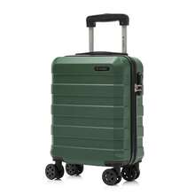 YONSLY Suitcase 16/20/24/28 Inches With 4 Wheels 360° Combination Lock Double Maintenance Zipper Mesh Pocket Soft Rubber Handle Trolley Suitcase - 深綠 - 查看 11