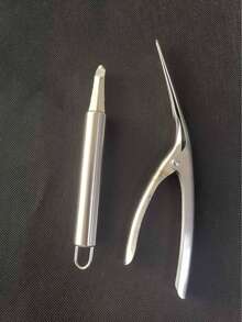 Dụng cụ bóc vỏ tôm bằng thép không gỉ - Tay cầm tiện dụng, sơ chế hải sản hiệu quả, bóc vỏ và làm sạch dễ dàng, dụng cụ nhà bếp - Xem 4