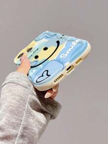 表情奶油色图案蓝色色块笑脸彩绘手机壳，兼容 14、14 Pro、14 Pro Max，夏季款；兼容 13、13 Pro、13 Pro Max卡通款；兼容 11、11 Pro Max彩绘款；兼容 12、12 Pro、12 Pro Max；防震；兼容 XR卡通款；7/8 GES2手机壳；兼容 XS；兼容 15、15 Pro、15 Pro Max、16、16 Pro、16 Pro Max高端手机壳；国际版，非国内版 - 彩色 - 查看 5