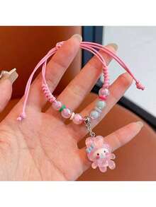 SANRIO Pulsera de joyería, regalo lindo de cuerda de mano de dibujos animados para familiares, amantes, amigos, colegas, pequeños regalos exquisitos - Multicolor - Ver 7