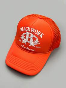 1顶夏季新款字母透气网眼棒球帽，男女通用户外遮阳帽，卡车司机帽 - 棒球帽 - 查看 15