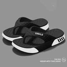 2026 Neue Sommer Outdoor Sport Strandpantoletten, bequeme Sohle mit dicker, rutschfester Sohle Lässig Flip Flops - Schwarz - Übersicht 4