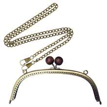 Set Of 2 Metal Frame+Purse Strap, Rectangular Head, Handbag Handle Replacement, Kiss Clasp Lock For DIY Handbag/Purse/Coin Bag, Bag Handles/Buckles/Lock /Clasp Clutch, DIY Women's Purse, Purse Making Accessories,Purse Making Hardware, Purse Handmade Craft Projects Thanksgiving Gifts - Set - View 15