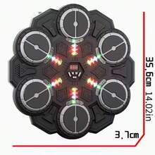 Music Boxing Target Punching Bag, Smart 6-Key Music Punching Pad, New Upgraded High-End Bluetooth, Cool Lighting, Dynamic Music, Including Boxing Gloves - Multicolor - View 11