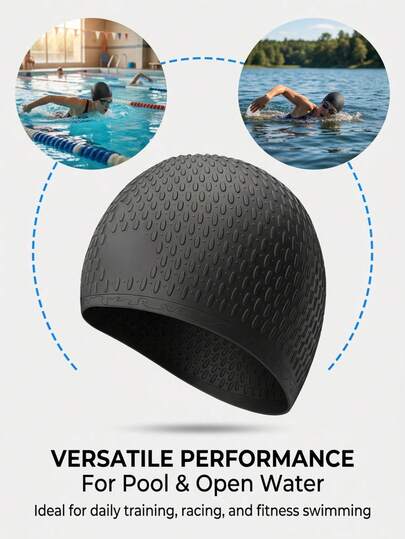 Swims Cap For Women/Men – Durable & Stretchy Swimming Hat Protects Hair From Chlorine, Perfect For Pool, Beach, Or Shower
