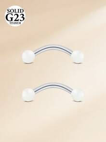 CIZME Khuyên xỏ lông mày, vành tai, sụn tai, sụn tai, daith bằng hợp kim titan 16G, khuyên môi, khuyên tạ, trang sức xỏ khuyên cơ thể, vòng giữ khuyên 8mm 10mm - Quả thạch - Xem 4