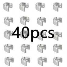 [40 Zipper Stops Replacement Kit] A Set Of 40 Bottom Stops For Zipper Sliders, Used For Replacing Closed Zippers On Bags, Jackets, And Coats. - 40pcs Top Retainer - View 8