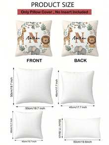1 pieza Funda de almohada personalizable con texto impreso a doble cara, adecuada para regalos de vacaciones, funda de almohada con patrón DIY, regalo para familia, amigos y para ti mismo - Blanco - Ver 7