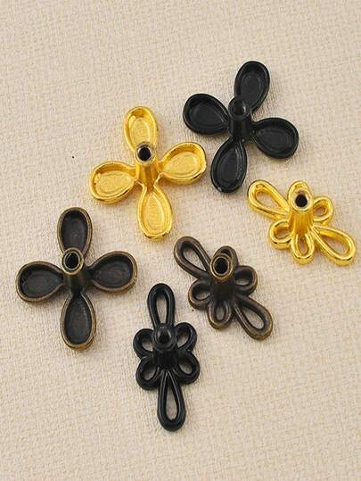 2pcs New Vintage Antique Bronze 4-Leaf Clover Design Brass Cabinet Drawer Knobs, Suitable For Kids Room, Wardrobe