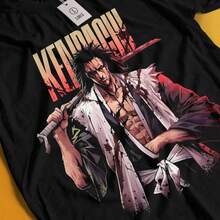 Zaraki Kenpachi Shirt Bleach Anime Tshirt Ichigo B-Can Be Given As Gifts To Family Members-WomenMan S Printed T-Shirt 22 - 黑色 - 查看 1