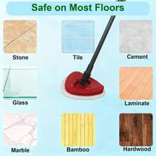 4 Pack Microfiber Flat Mop Head Refills For O-Cedar EasyWring &Amp; RinseClean Systems, Easy To Clean Corners, Ceilings, Walls - ColorA - View 8