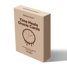 KINDRED SPIRIT 50 piezas Cartas del Oráculo de la Curación del Tiempo, juego de cartas de escritorio cuidadosamente diseñado para reuniones con amigos, fiestas de cumpleaños, sanación emocional, atención plena diaria, regalo ideal para Halloween, Navidad, Acción de Gracias, San Valentín, Pascua y talla grande - Multicolor - Ver 3