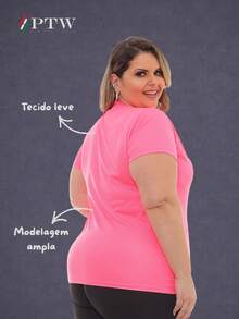 Plus Size Blouses - 粉色 - 查看 2