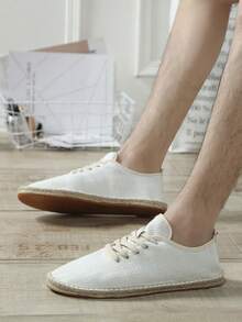 Men's Breathable Moisture-Wicking Non-Slip Woven Fisherman Shoes - White - View 3