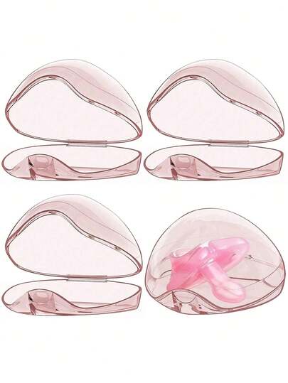 2'li Emzik Kutusu, Şeffaf Bebek Emzik Saklama Kutusu (Emzik Dahil Değildir), Temel Emzik Aksesuarı, Emziği Temiz Tutar, Kolay Temizlenir