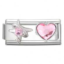 1pc Modular Beaded Bracelet DIY Kit, Includes Heart, Bow, Cherry, Moon Charms, Rhinestone Design, Suitable As Party Gift For Friends, Family, Couples - M294030 M294031 - View 21