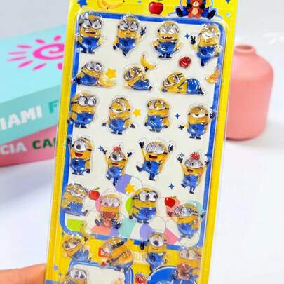 这些闪光主题贴纸具有自粘性，表面光滑如水晶。它们非常适合装饰礼品购物袋、手工艺品、文具、学习用品、手工贴纸、日记本装饰、DIY手机壳装饰、可爱有趣的瓶装水装饰贴纸、玩具、冰箱、手机等等。