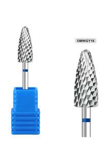 1pc Tungsten Steel Nail Cuticle Drill Bits Carbide Rotate Electric Ceramic Milling Cutter For Manicure Gel Polish Remover Nail Supplies Tools - Silver - View 22