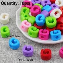 10 hạt acrylic có lỗ ở giữa, hạt chữ cái, dùng để làm trang sức DIY, đồ dùng xâu hạt và thủ công. - tự làm lấy - Xem 27