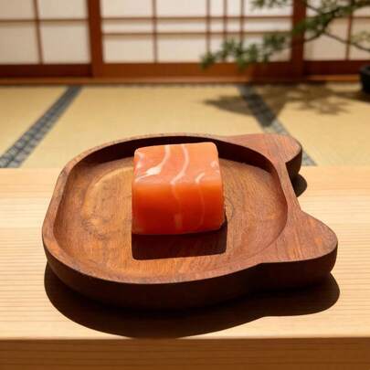 高品质逼真鲑鱼方块慢回弹玩具，柔软慢回弹减压指尖玩具