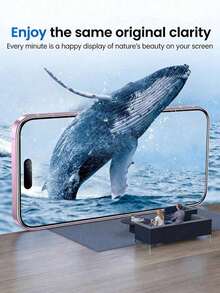 4pcs High Definition Tempered Glass Screen Protector, Scratch-Resistant, Waterproof, Dustproof, Anti-Fingerprint, Compatible With IPhone 7/8/X/XS/XR/11/12/13/14/15/16/16 Plus/16 Pro/16 Pro Max/16e17/17 Air/17 Pro/17 Pro Max/17/17 Air/17 Pro/17 Pro Max - Clear - View 6