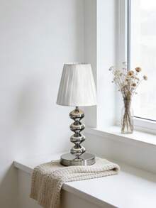 1pc USB Powered High-Quality Metal Retro Desk Lamp, Suitable For Bedside, Hostel, Dining Room, Camping, Minimalist Warm Light Atmosphere Lamp - Silver - View 11