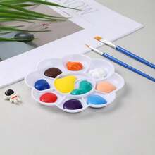 Round Leak-Proof And Easy-To-Clean Palette, Suitable For Watercolor, Acrylic And Oil Painting - Multiple Styles - View 1