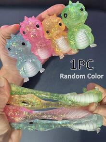 1/4个闪光水晶怪兽，柔软慢回弹，粘性减压玩具，Taba Squishy，旅行便携式指尖挤压玩具，Squisy，适合所有年龄段自闭症儿童，理想的节日礼物，斋月礼物，可爱小玩意，生日礼物，复活节礼物，万圣节礼物，圣诞节礼物，圣诞袜填充物，指尖玩具，儿童派对礼物，蓝色适合男孩，粉色适合女孩，儿童游戏，儿童玩具，男孩游戏，女孩游戏，儿童游戏。 - 彩色 - 查看 26