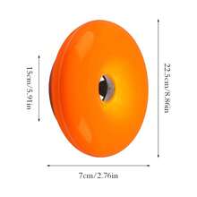 1 đèn LED treo tường hình bánh donut - Cấp nguồn qua USB/Sạc Type-C, điều khiển cảm ứng, đèn ngủ màu cam ấm áp, đèn trang trí phòng khách, hành lang, phòng học. - Nhiều màu - Xem 4