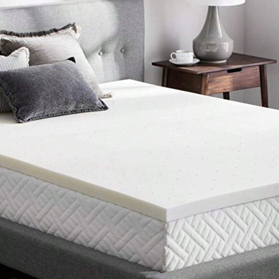 WEEKENDER 2 Inch Memory Foam Mattress Topper - Twin XL - Blanco - Ver 1