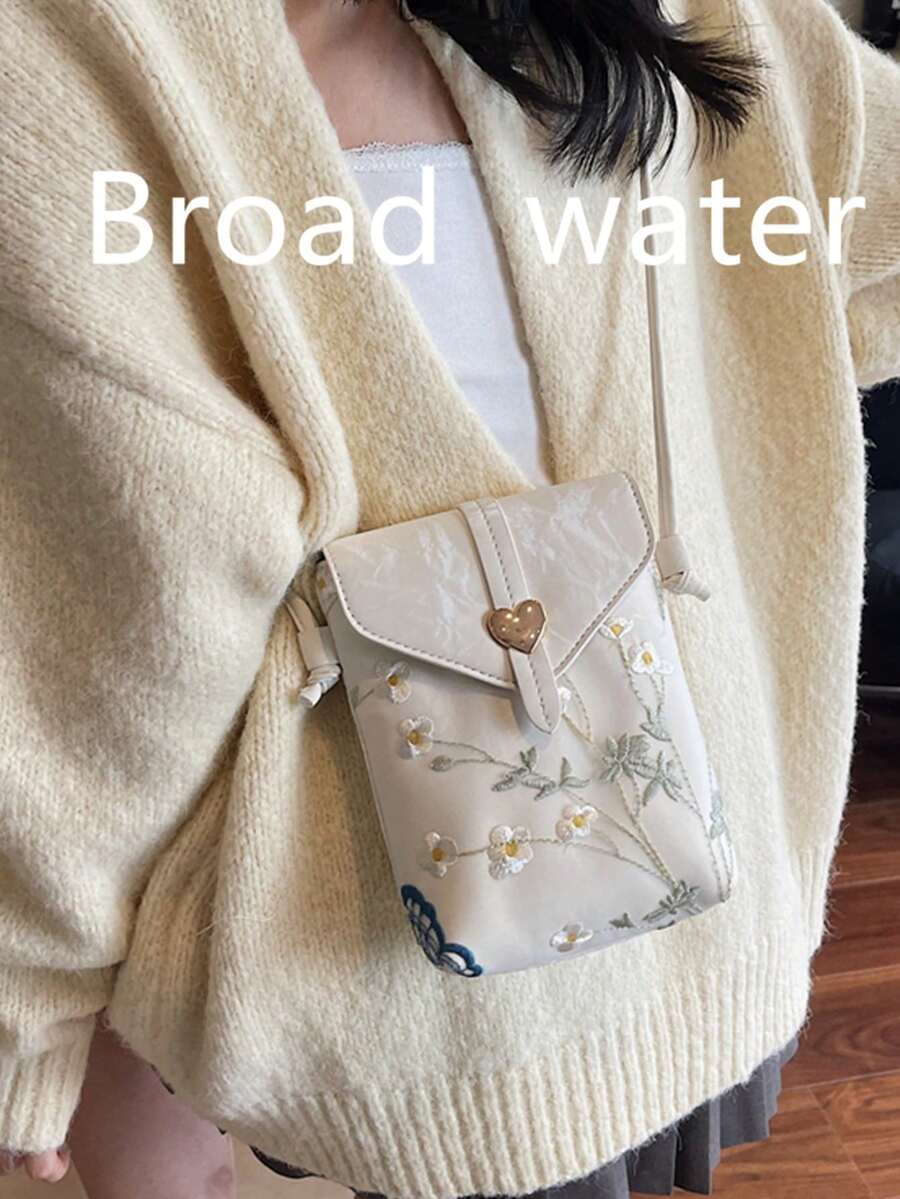 2026 New Arrival Small Crossbody Bag For Women, Minimalist Versatile Shoulder Bag, Lace Embroidery Design