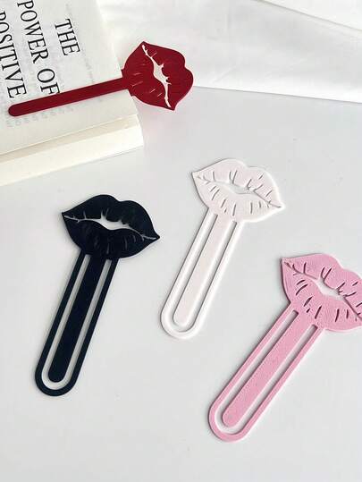 1 st sexigt läppformat bokmärke, lämpligt för lärare, elever och bokälskare, flerfärgade alternativ, perfekt för skolan, kontoret, hemmet, alla hjärtans dag-dekor, kreativ och praktisk bokmärkespresent till vänner, perfekt för bokmalar, klassrum, bibliotek och läsentusiaster