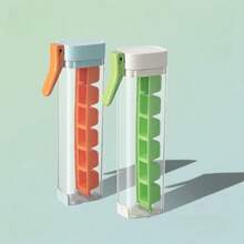 Press Ice Tray - Easy Release, Fridge Door Ice Mold - Multicolor - View 13