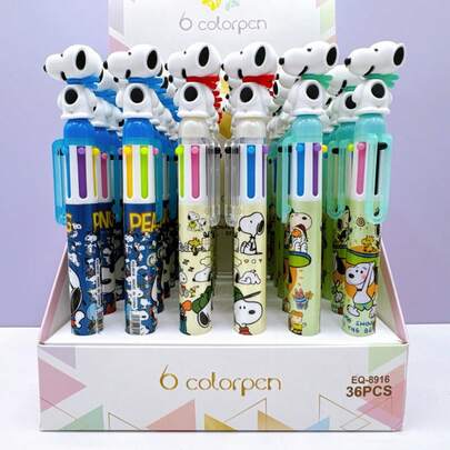  1 chiếc bút bi học tập chủ đề Snoopy, món quà sinh nhật lý tưởng cho những người yêu thích văn phòng phẩm, bạn bè và gia đình | Hoàn hảo cho túi quà sinh nhật, phần thưởng trong lớp học, phụ kiện bàn làm việc văn phòng | Đồ dùng học tập dễ thương | Bút sưu tầm đáng yêu dành cho người hâm mộ Snoopy | Lựa chọn quà tặng sinh nhật và tiệc tùng độc đáo (Kiểu ngẫu nhiên)