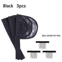 Ponytail Net Base Hair Net For Making Ponytail Hair Extension Black Pony Tail Weaving Net With Adjust Strap Lace Net For Wigs, Halloween - View 7