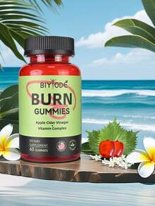 BIYODE Burn Gummies - Apple Cider Vinegar Containing Vitamin Complexes, Ketogenic Salts (Sodium And Calcium BHB), Supporting Healthy Weight Goals And Blood Sugar Balance, 60 Vegan Gummies (Non GMO, No Added Sugar) - - - View 1