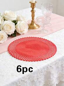 1/4/6 pezzi Semplici tovagliette in PVC con foil dorato, decorazione per hotel e ristoranti, isolamento termico e antiscivolo, adatte per matrimoni, feste, Natale, San Valentino, celebrazioni, picnic, banchetti di compleanno - Multicolore - Visualizzare 15
