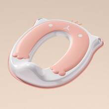 1个粉色卡通熊皇冠马桶座圈，吸盘固定，男女通用，如厕训练马桶圈 - 粉色 - 查看 6