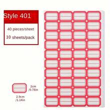 10张/400张自粘标签贴纸套装 - 手写价格标签和食品日期标记，适用于厨房收纳、办公用品、厨房用具、厨房配件、厨房工具、婚礼派对礼品袋 - 彩色 - 查看 4