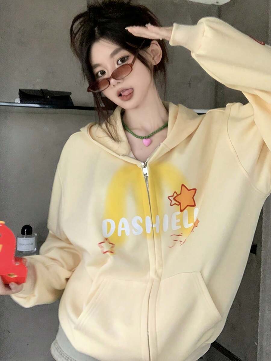 Women Sweatshirts & Hoodies - Apricot - View 1