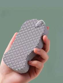 1pc Hanging Fish Scale Bath Sponge - Double-Sided Exfoliating Massage Bath Brush, Soft Foaming Body Cleansing Sponge, Spa-Like Experience, Easy To Clean And Quick Drying Bathroom Accessory - Multicolor - View 10