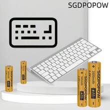 SGDPOPOW AA/AAA镍氢电池 R06/R03 2600mAh/960mAh 稳定供电，适用于玩具、门锁及各种电子产品 - 查看 4