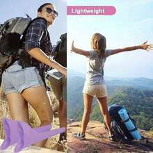 1PC Lightweight Portable Emergency Urinal For Women - Purple Stand-Up Pee Device For Outdoor Travel & Camping, Hygienic & Easy-To-Use Design, Portable Toilet For Camping - Hồng - Xem 4