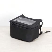 Bolsa de manillar de motocicleta, bolsa de almacenamiento de gran capacidad con estructura 3D y bolsillo con cremallera frontal, diseño colgante desmontable adecuado para motocicletas y bicicletas eléctricas, accesorio esencial para viajes en moto, equipo deportivo, regalo para hombres - A - View 11