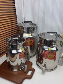 Dragon Head Design Sealed Storage Barrel, Suitable For Storing Rice, Grains, Beans, Peanuts, Oil, Tea, Pet Food. Large Capacity Stainless Steel Grain Container With Double Locking Lid, Moisture-Proof, Multi-Purpose - View 13