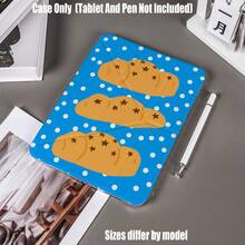 Centered On Playful Simple-Drawn And Healing Life Elements, It Includes Four Styles: Starry Car Bunny, Blue Heart Stripe, Staff Dolls, And Star Bread. It Blends The Playful Picture-Book Vibe, Fresh Gentle Girly Charm, And Retro Artistic Atmosphere, While Boasting Practical Protective Functions, Making It A Cute Choice That Balances Aesthetics And Utility. - Star-shaped Bread - View 1