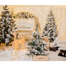 Hilos de oropel de carámbano de Navidad para decoración de árboles guirnalda de carámbano brillante para árbol de Navidad cumpleaños decoración colgante de fiesta de boda - Plateado - Ver 6